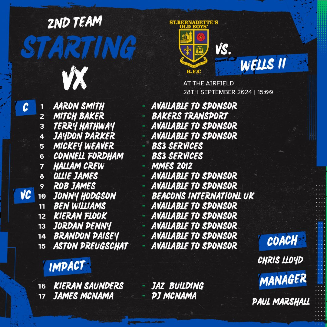 St Bernadettes OB RFC tweet media