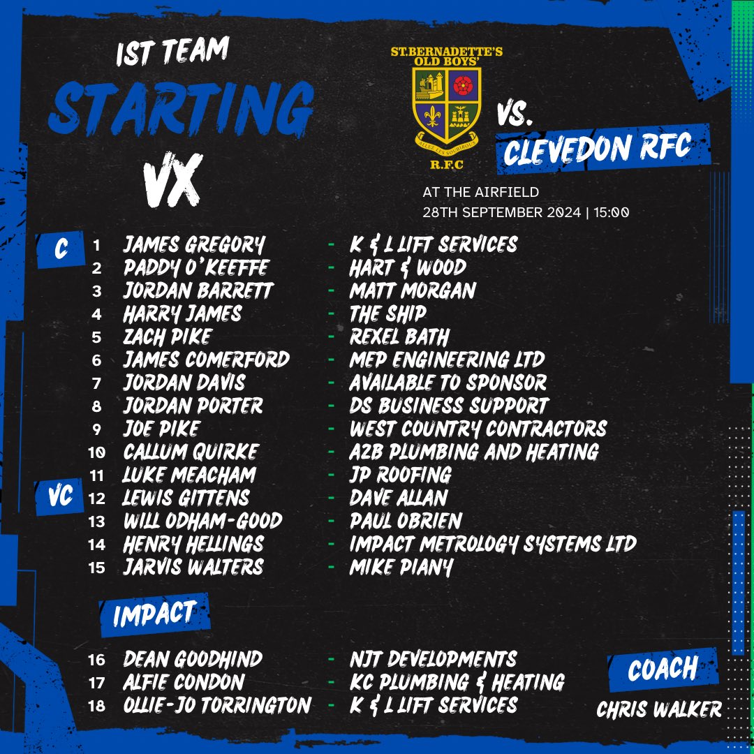 St Bernadettes OB RFC tweet media