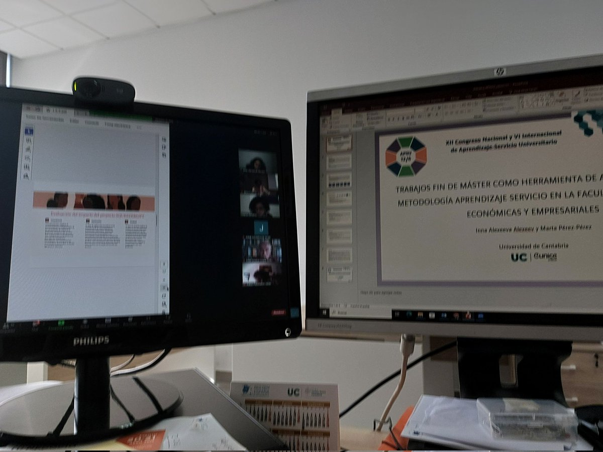 Contenta de haber participado en el XII Congreso Nacional y VI Internacional de Aprendizaje-Servicio Universitario #ApSU12 con 2 ponencias sobre la valoracion del alumnado de postgrado sobre la utilidad de ApS y TFMs como herramienta de aplicación de ApS en la gestion empresarial