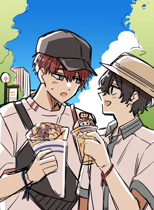 没ラフ案のあかはじ#BLドラマの主演になりました 