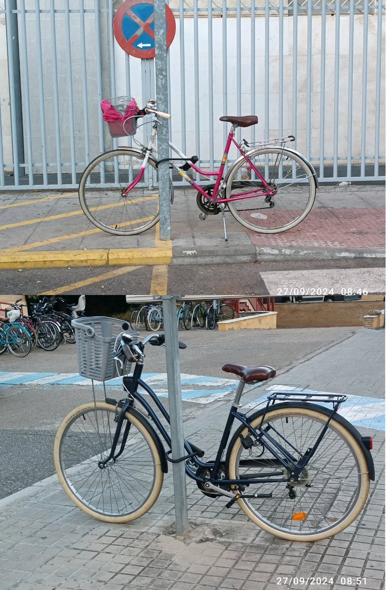 Pibolu's tweet photo. Segue el Bicicletero cerrado del @HospitalUVRocio. Según mantenimiento, lo van a quitar.
El personal tiene que dejar las bicicletas donde pueden. Este es el trato que recibimos los usuarios de bicicleta, buena forma de fomentar la #MovilidadSostenible.@ccoosevilla @FACUA @La_SER https://t.co/a2zSonix5M