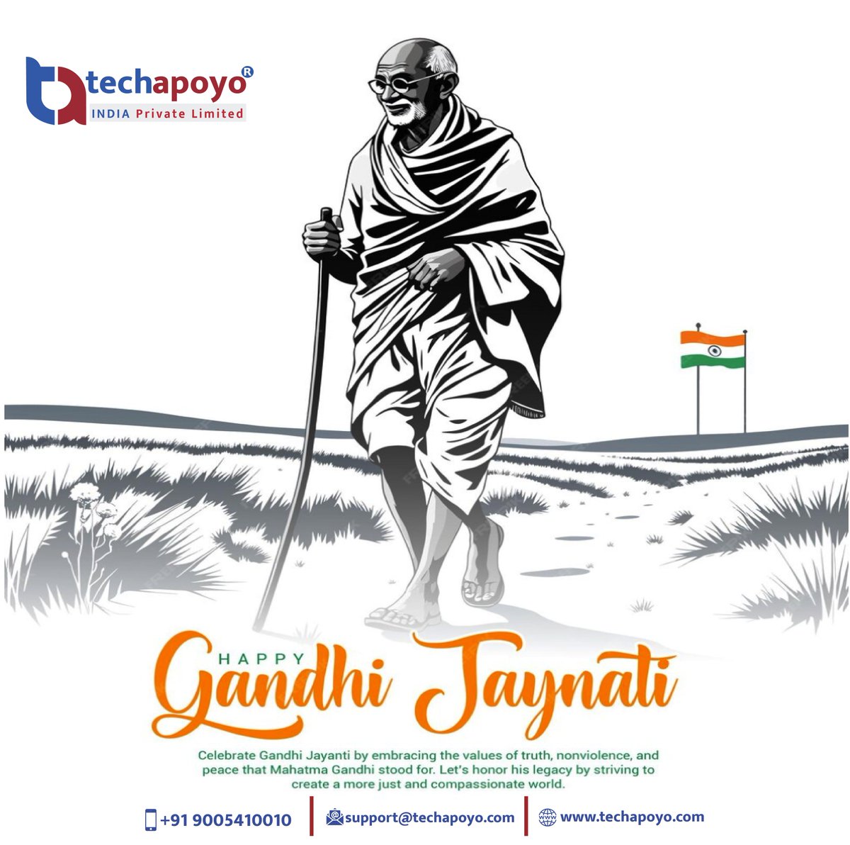 techApoyo's tweet photo. "Wishing you a Gandhi Jayanti filled with love, peace, and the spirit of unity. May we all strive for a better world." 

Download App  https://t.co/USZx65hvlD…….

Call Us:- +919005410010

#gandhijayanti #mahatmagandhi #gandhi #india #gandhiji #october #happygandhijayanti https://t.co/IomG6QdBsR