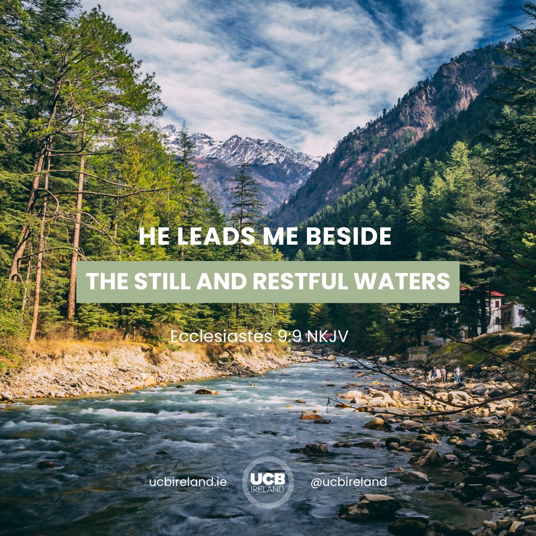ucb_ireland's tweet photo. God designed your body to give you warnings when you're pushing too hard. Let God lead you by still and restful waters today.
📖 Read About it in the link
#rest #water #bestill #RestfulWaters #GodDesigned #ListenToYourBody https://t.co/Hp5HYYgiZd