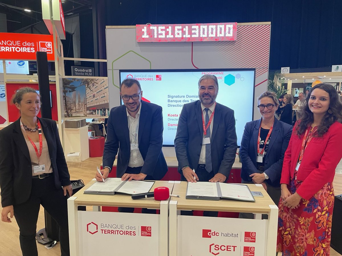 🏗 C'est au #CongrèsHLM de Montpellier, que  le partenariat de 241M€ <a href="/BanqueDesTerr/">Banque des Territoires</a>  et <a href="/DomialLogements/">Domial</a> ESH [en Alsace] a été mis à l'honneur🏅confirmant le soutien de <a href="/BdT_GrandEst/">Direction régionale Grand Est</a> à la stratégie de développement de DOMIAL