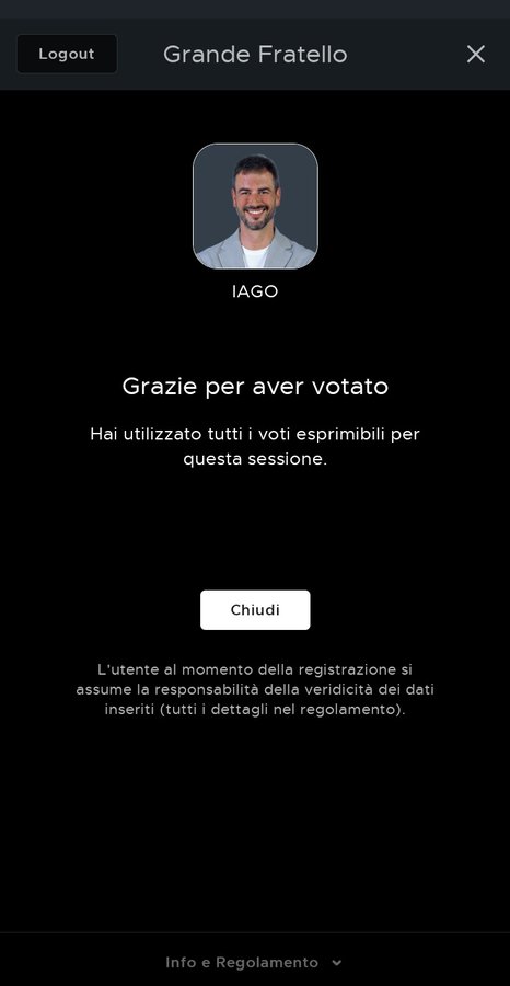 quanto ci tocchera' lavorare ,,
ha gia' contro conduttore televoti fake produzione e opinioniste con i loro immuni raccomandati 
 sappiamo tutti che ieri sera il preferito era lui ma ..ops magie delle % all 1 di notte #grandefratello
start work per 🤬#iago