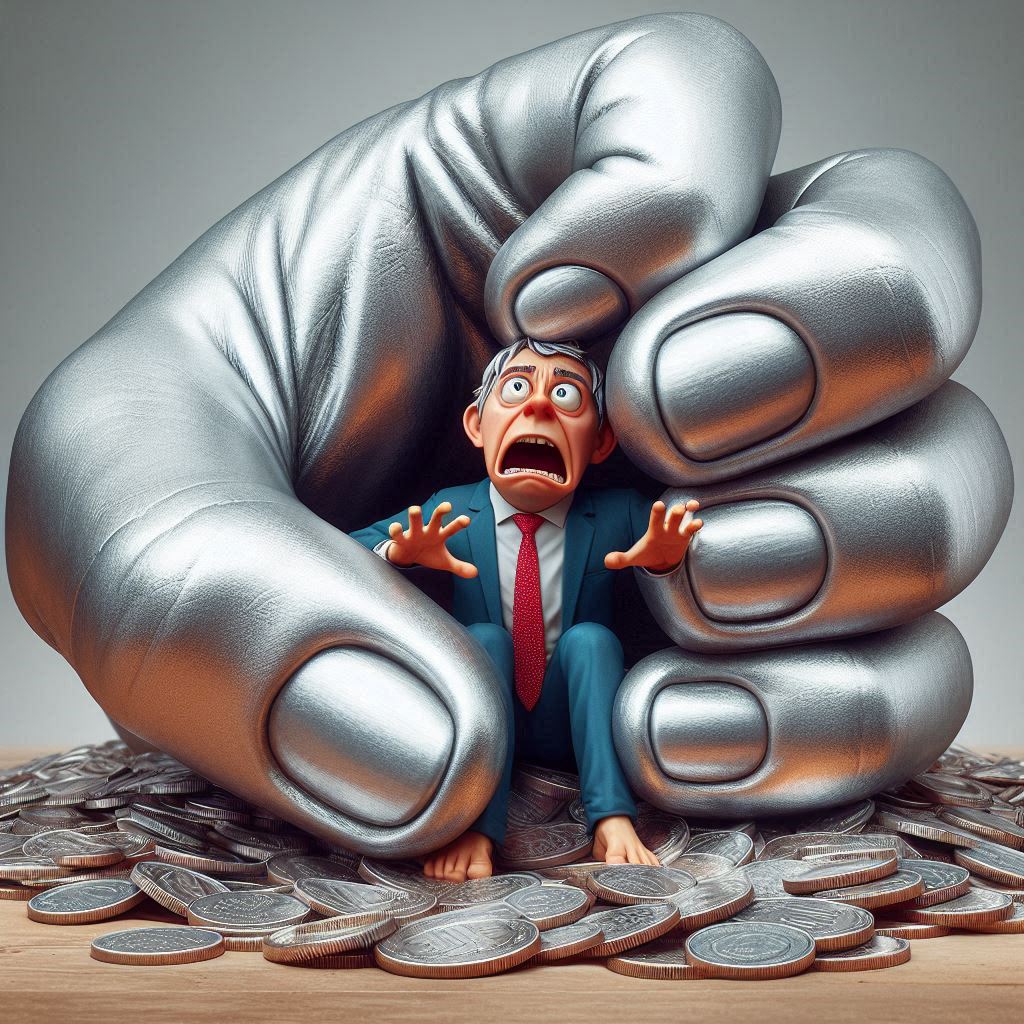 mypreciousilver's tweet image. Adam Smith's invisible hand.
Demand &amp;gt; Supply

AI picture of the day.
#silver #silversqueeze #paybacktime