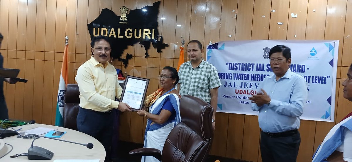 DC Udalguri (@dcudalguri) on Twitter photo An award ceremony was held on 27th September, 2024 to honor the contributions of Jal Mitras under the Jal Jeevan Mission (JJM) scheme. Their dedication to ensuring safe and sustainable water management in their communities was recognized and celebrated. <a href="/CMOfficeAssam/">Chief Minister Assam</a> An award ceremony was held on 27th September, 2024 to honor the contributions of Jal Mitras under the Jal Jeevan Mission (JJM) scheme. Their dedication to ensuring safe and sustainable water management in their communities was recognized and celebrated. <a href="/CMOfficeAssam/">Chief Minister Assam</a>