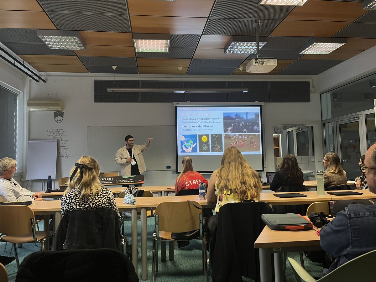 J_VilasisPamos's tweet photo. @kmarinrubio is presenting “Indie video games for addressing ecological concerns” at #ECREA2024 in #Ljubjlana
For info: https://t.co/9UOOzxu970
Website #ecoindieg project: https://t.co/bsyosuslTO https://t.co/HfAkM2KekV