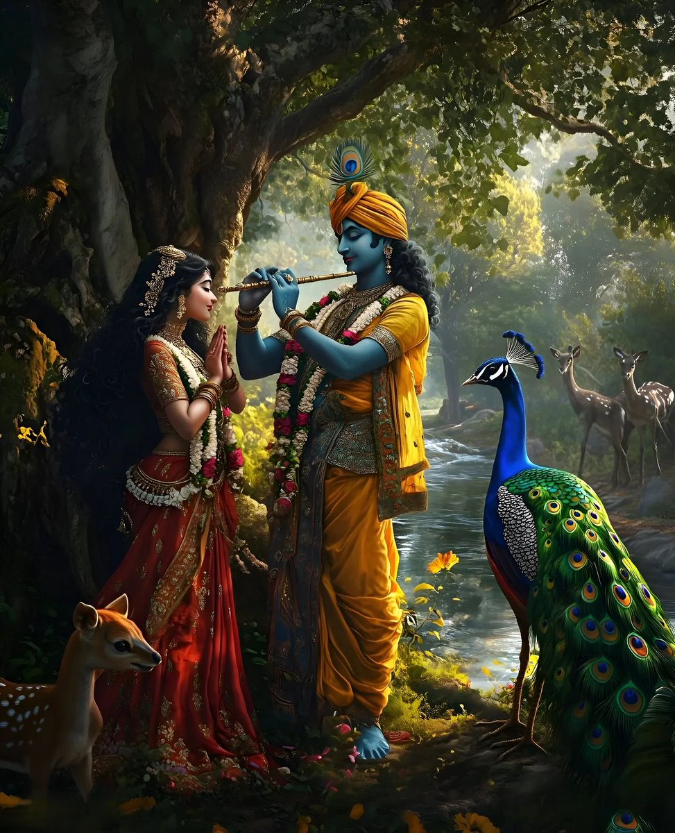 iamraopuran's tweet photo. संगीत है श्रीकृष्ण, सुर है श्रीराधे
शहद है श्रीकृष्ण, मिठास है श्रीराधे
पूर्ण है श्रीकृष्ण, परिपूर्ण है श्रीराधे
आदि है श्रीकृष्ण, अनंत है श्रीराधे...... https://t.co/Uc41D2jGQq