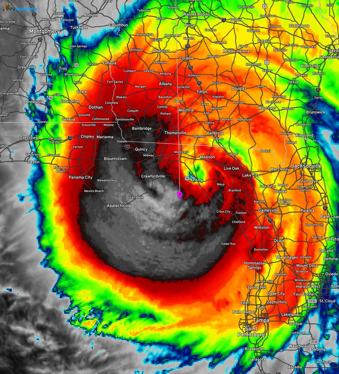 Helene has made landfall as a Category 4 Hurricane in the Florida Big Bend near Perry, Florida with max sustained winds estimated at 140 mph.
We're covering this LIVE now: youtube.com/watch?v=46kevr…