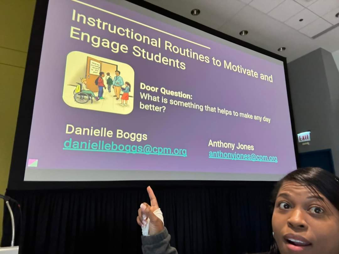 Boggseys's tweet photo. I love math and @CPMmath and @Wipebook!  Thank you NCTM!  #nctmchi2024 https://t.co/Qt8jjFCJ4l