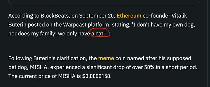 masyaon_eth's tweet photo. You can see here that Vitalik confirms that he has only one pet, a cat which is $MASYA - That being confirmed by pictures with both his father and sister.

https://t.co/UwkXpRw7WU https://t.co/IXDdfl2fEy