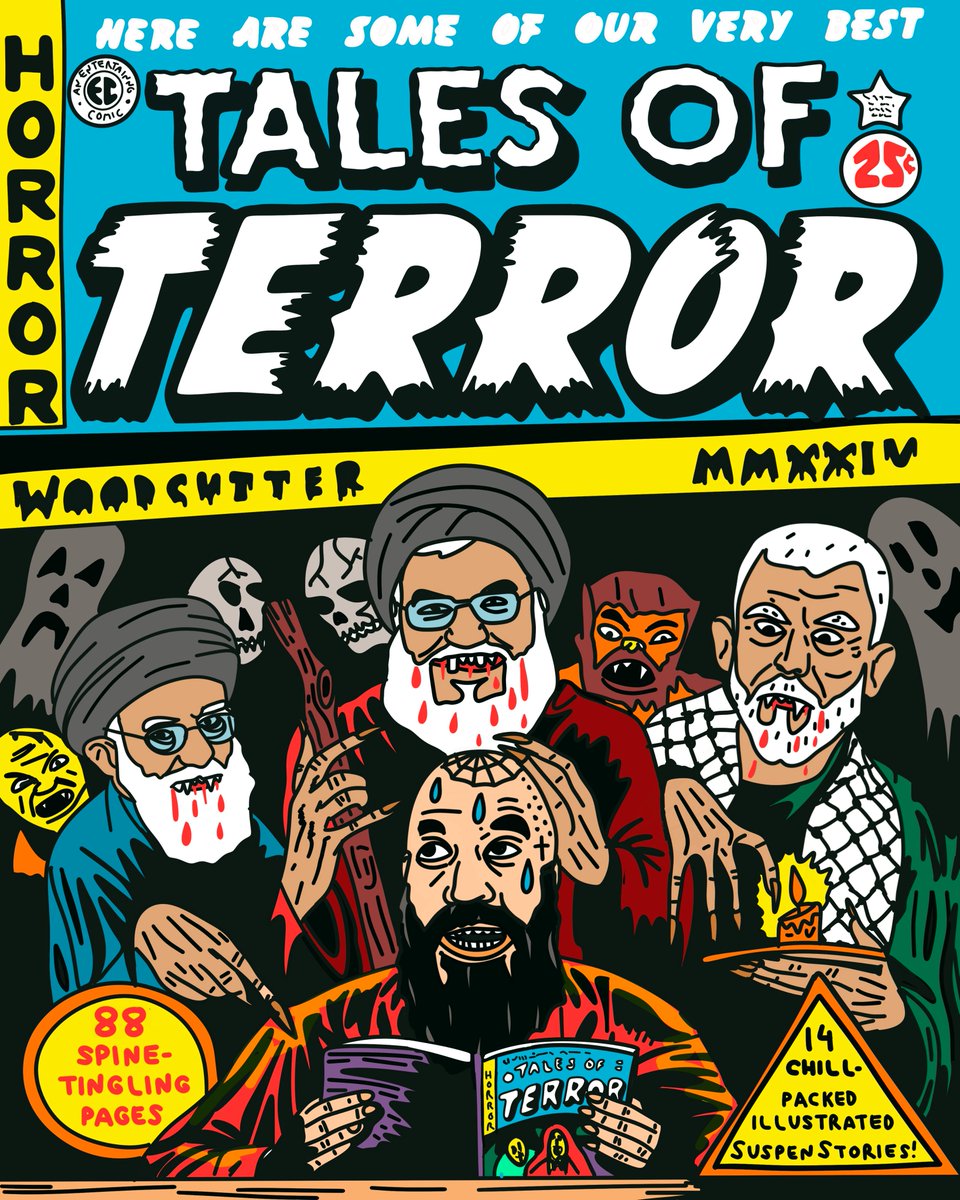 woodcutterBCN's tweet photo. Tales of Terror 
Woodcutter
The year of our Lord MMXXIV
#artworks #woodcutter #woodcuttermanero #illustration #ilustracion #illustrationoftheday #pulpcomic #horrortales #procreate #vintagecomics #talesofterror #aisucks #hamas #hamasisisis #iran #hezbollah  #terrorism https://t.co/kB2t03Gl4G