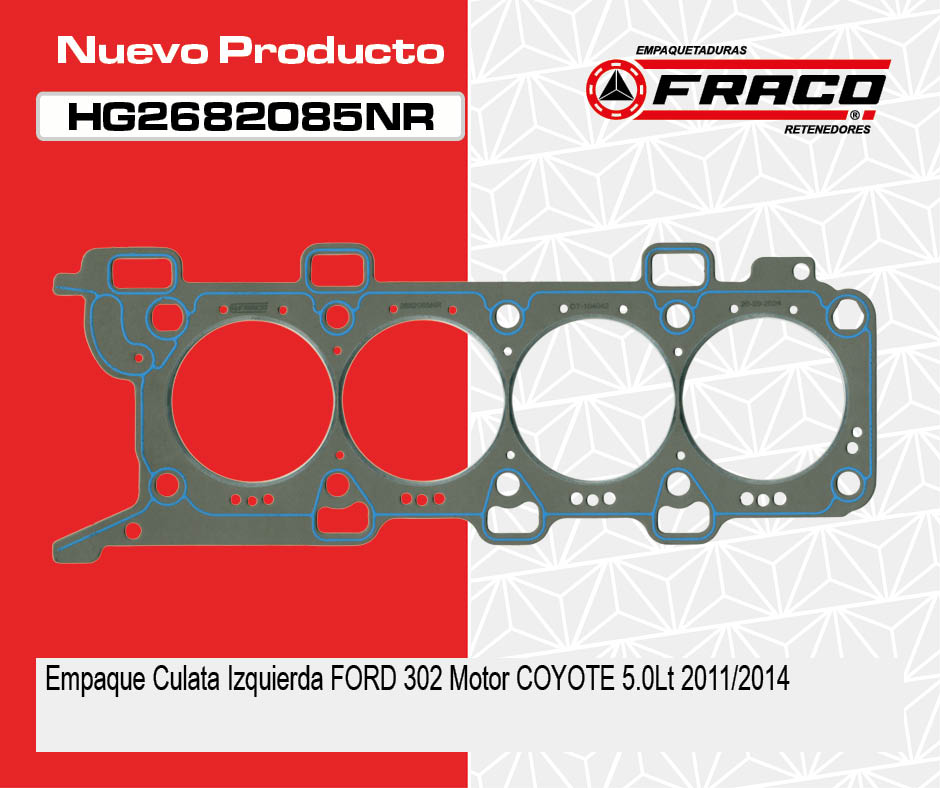FracoColombia's tweet image. 🛒 Nuevo producto 🛒 ✅HG2682085NR✅
Empaque Culata Izquierda FORD 302 Motor COYOTE 5.0Lt 2011/2014
Consulte disponibilidad: linktr.ee/fracocolombia
☑️ FRACO S.A.📢
#Ford
#Ford302
#MotorCoyote
#EmpaqueCulata
#Gaskets