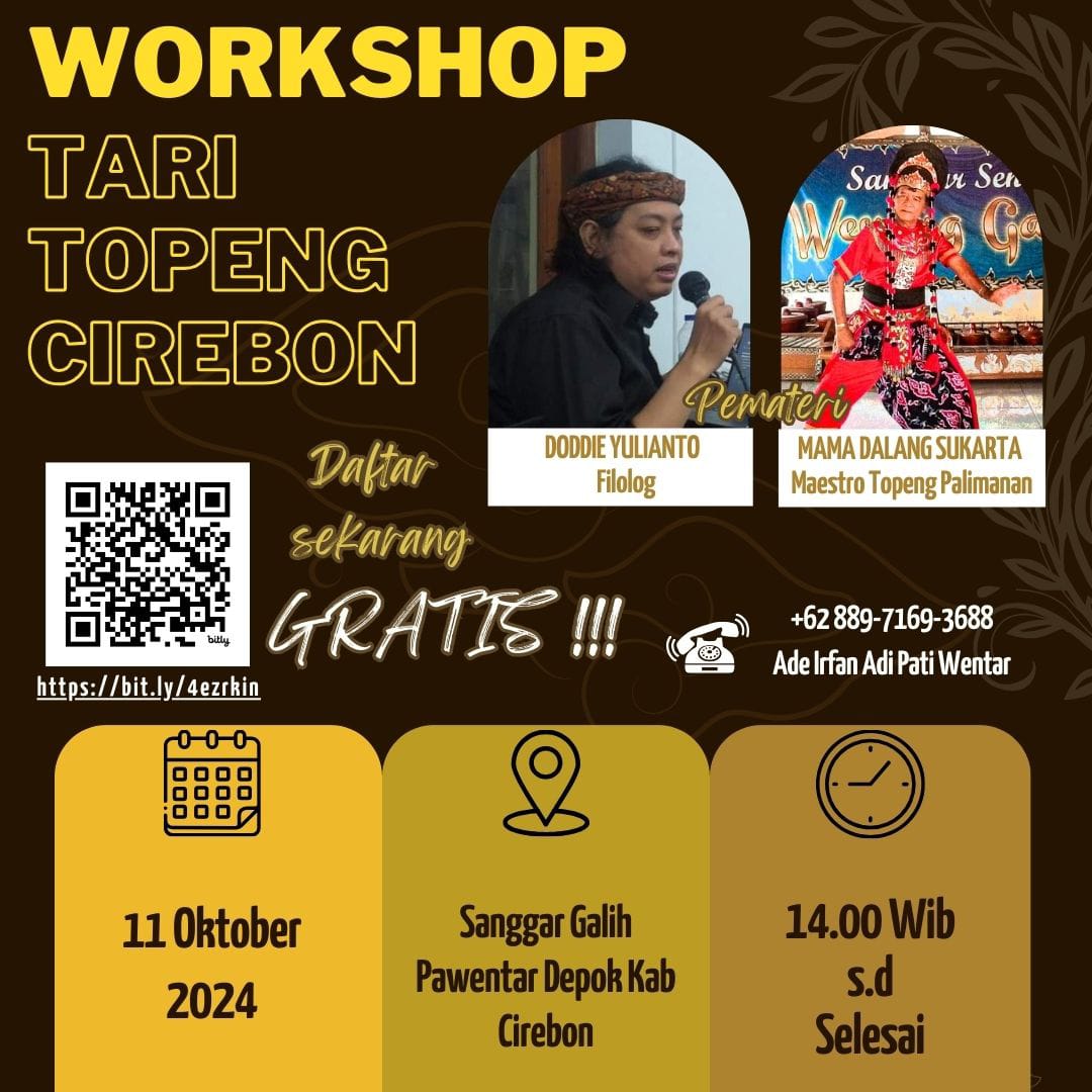 AboutCirebonID's tweet photo. Workshop Tari Topeng Cirebon 2024 #cirebonevent #cirebon https://t.co/djjPi2w4dV https://t.co/kttDoHLwwu