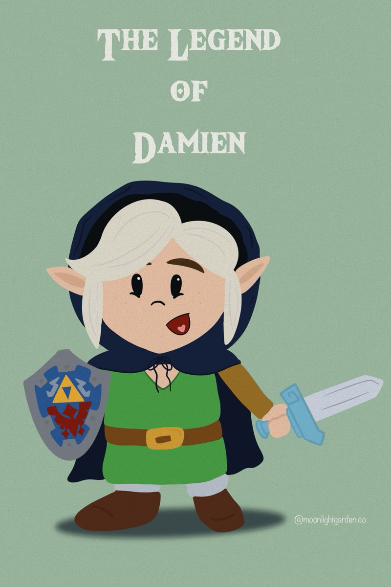 ⁦<a href="/DamienHaas/">Damien Haas</a>⁩ thanks for a super fun #LegendOfZelda stream! pls enjoy this quick doodle I did while watching :) #echoesofwisdom