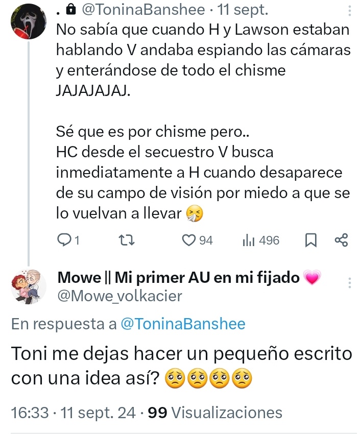 #Volkacio por la idea de <a href="/ToninaBanshee/">𝚃𝚘𝚗𝚒𝚗𝚊 🩷👽</a> 💗
"Sobreprotección."

Dos semanas habían pasado desde que todo había vuelto a la realidad, dos semanas donde la sobreprotección de Viktor hacia su novio lo consumía las 24 horas del día. En especial las horas laborales.