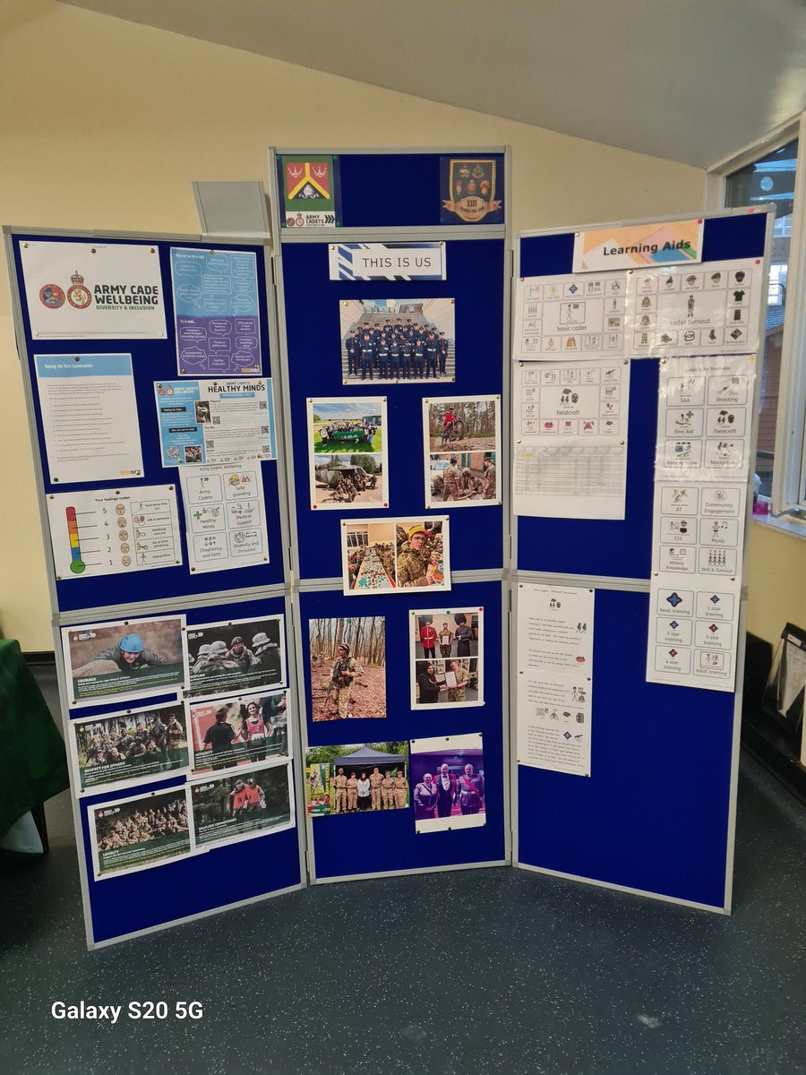 A great visit to @136detachment, being able to showcase the ACF to next year's new pupils.