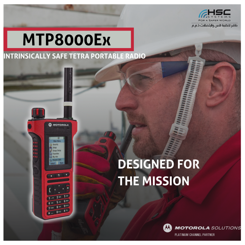 HSCSystem's tweet photo. The MTP8000Ex Series intrinsically safe TETRA radios have been specifically designed for users who need to work in hazardous environments with potentially explosive gases

#HSCS #forasaferworld #uae #abudhabi #dubai #digitaltransformation #MTP8000Ex
#ملتزمون_ياوطن
#نتصدر_المشهد https://t.co/2Wraj7bQMc