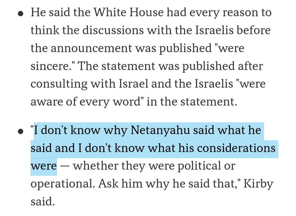 Indeed, some of life's mysteries cannot be explained. Why would the prime minister who has spent all year playing Biden for a fool in order to boost his political fortunes decide to once again play Biden for a fool? The world may never know axios.com/2024/09/26/leb…