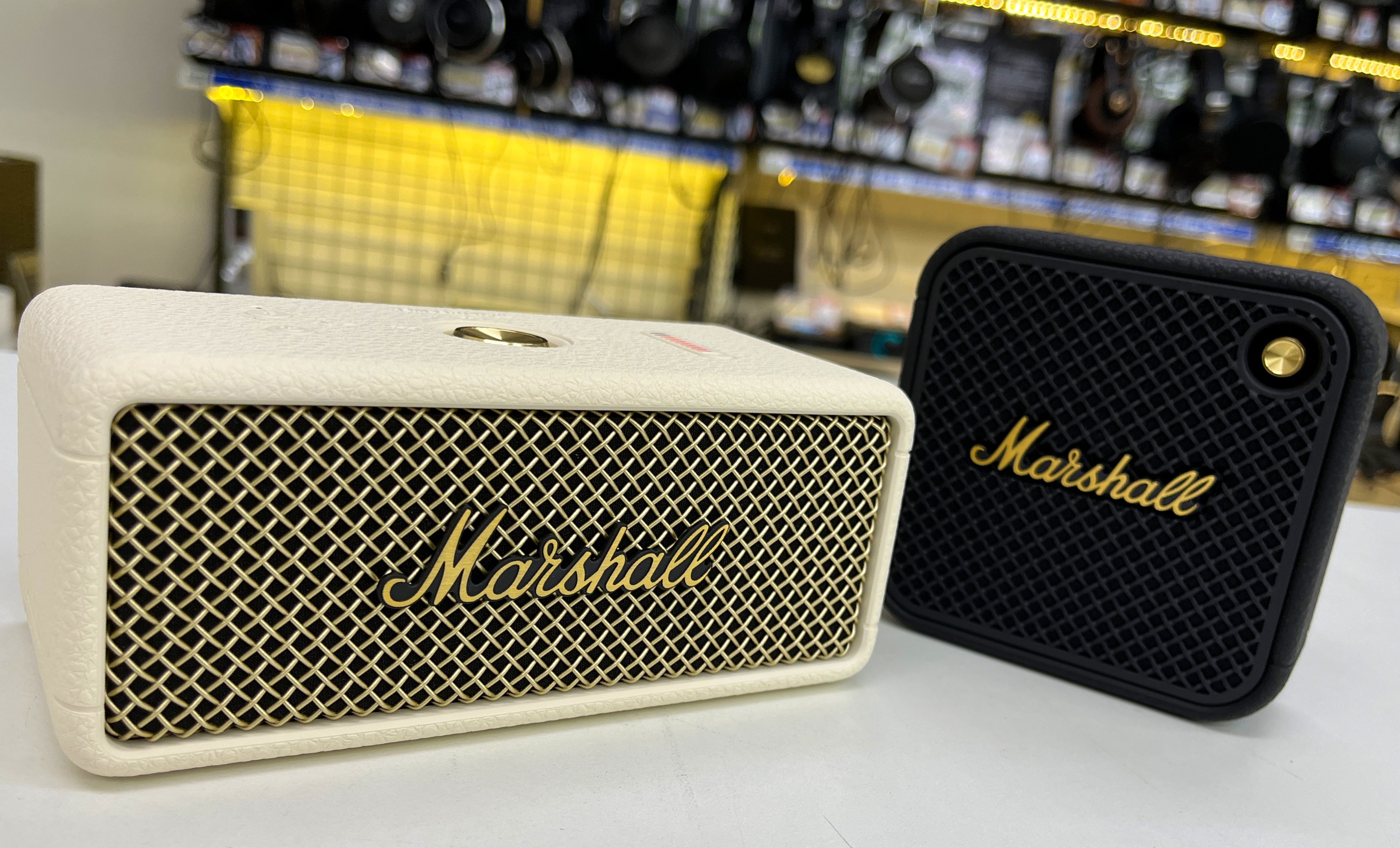 スピーカー・ウーファー Marshall WOBURN III Cream Woburn III Cream - Bluetoothホームオーディオスピーカー | Marshall.com