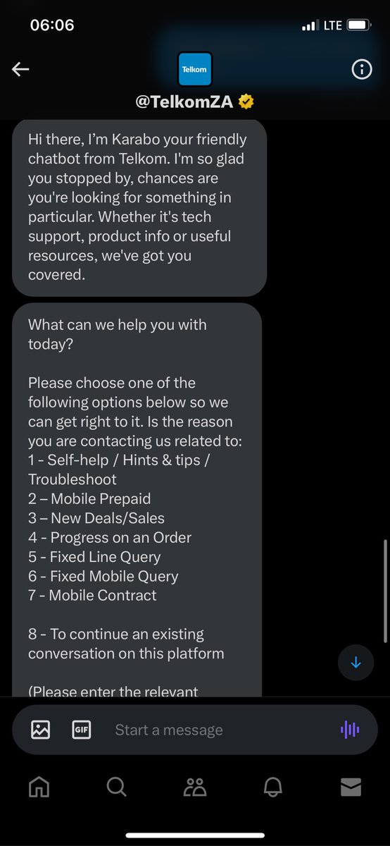 SweetChoclove's tweet photo. @TelkomZA still no help you lie to people to send their numbers only for guys never to respond. We just talking to a machine https://t.co/bWrfCuOOPm