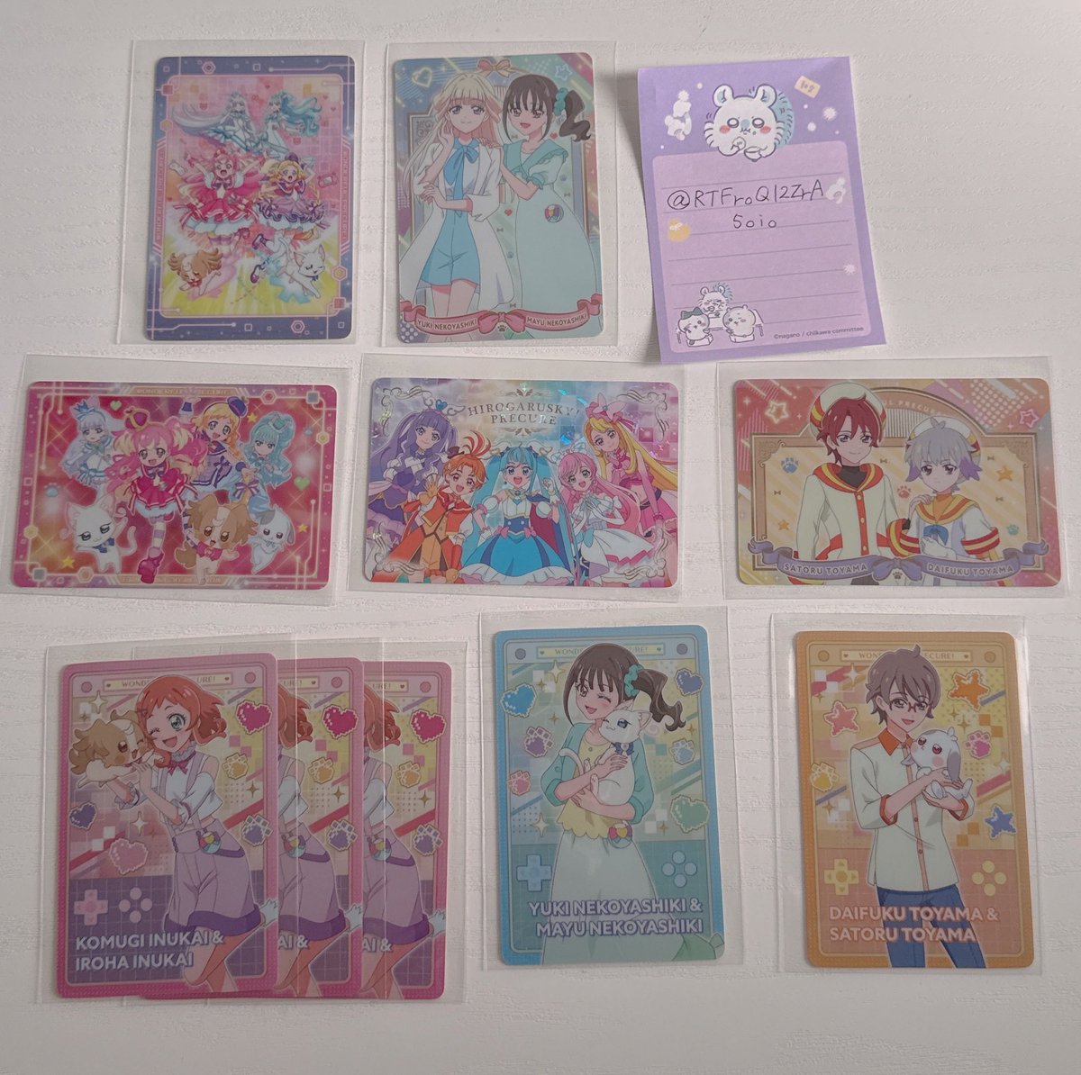 Akubi_hk's tweet photo. 【交換】わんだふるぷりきゅあ！ざ・むーびー！  キラキラカードグミ   プリキュア       カード

【譲】写真1
【求】写真2.3 
または　異種 キュアフェリーチェ関連　 

まほプリ優先
郵送でのお取引き

初心者です
検索からもお気軽にお声掛けください🙇🏻‍♀️´- https://t.co/F4ms5pSs2U
