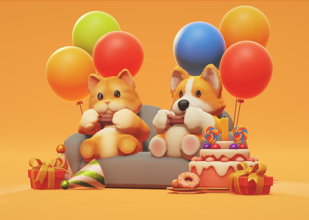 To celebrate the 1st Anniversary, from 9 PM September 30th to 9 PM October 7th (PT), log in to Party Animals to claim daily rewards. Let's go cats and dogs!
#PartyAnimals #Steam #XboxGamePass