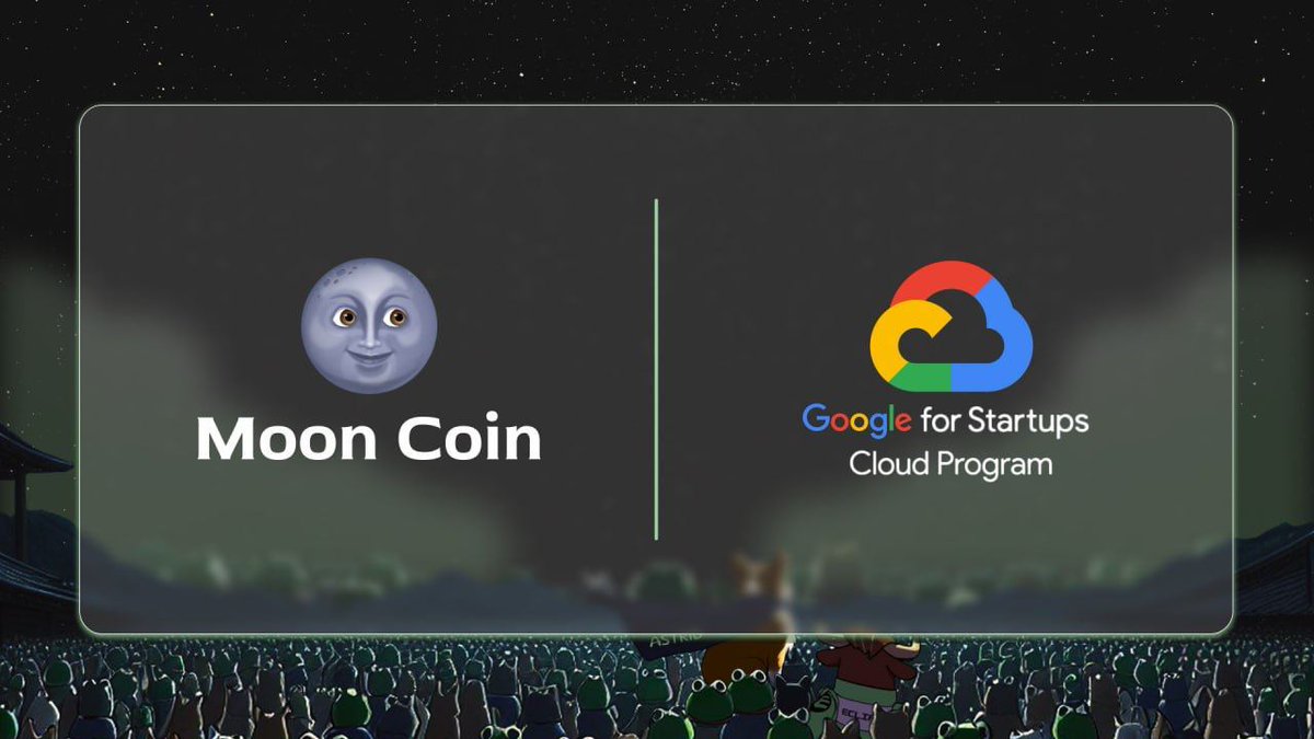 Moon Coin (🐮,🌑) (@mooncoinsvm) on Twitter photo Mooncoin 🤝 Google Startups
👀 Guess what, 🌑 #Mooncoin just snagged a huge sponsor from the giant <a href="/GoogleStartups/">Google for Startups</a>💥
✅ We have officially secured the highest sponsorship from Google for Startups Cloud Program, gaining way more than just cloud credits—this is a major boost for Mooncoin 🤝 Google Startups
👀 Guess what, 🌑 #Mooncoin just snagged a huge sponsor from the giant <a href="/GoogleStartups/">Google for Startups</a>💥
✅ We have officially secured the highest sponsorship from Google for Startups Cloud Program, gaining way more than just cloud credits—this is a major boost for