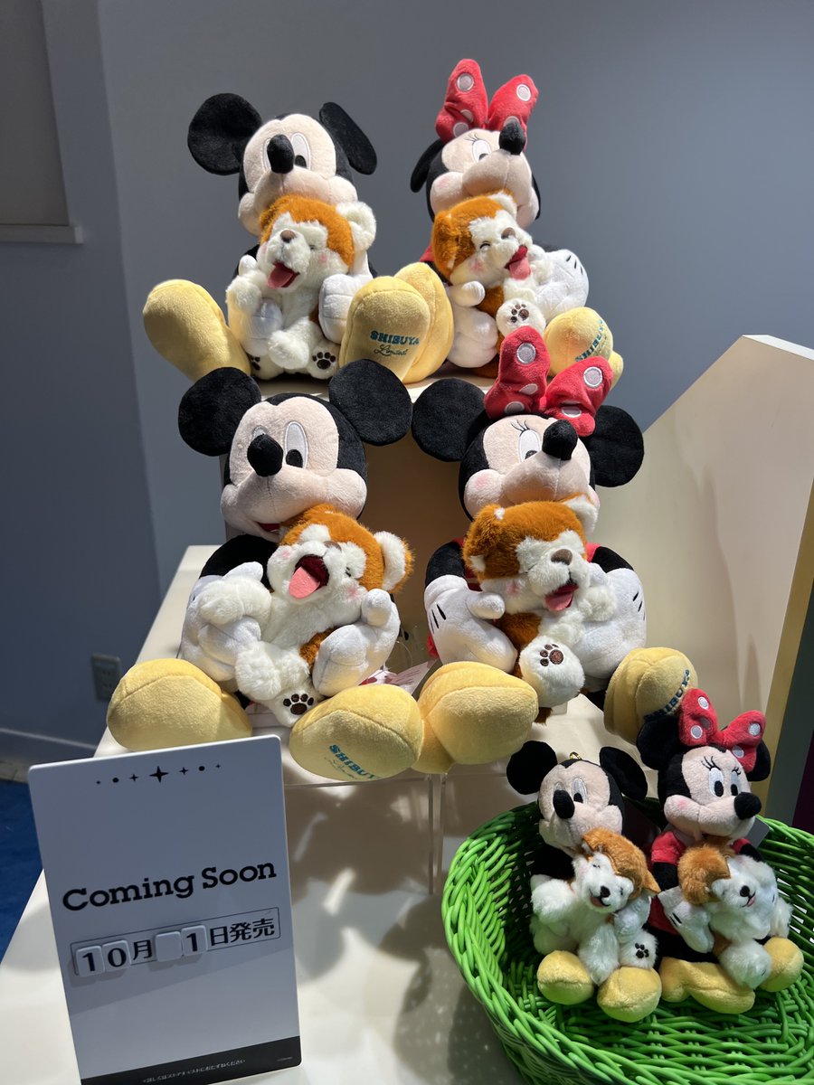 ディズニーストア 渋谷店限定！ 10月1日販売 ハチ公抱いてるのー🥹