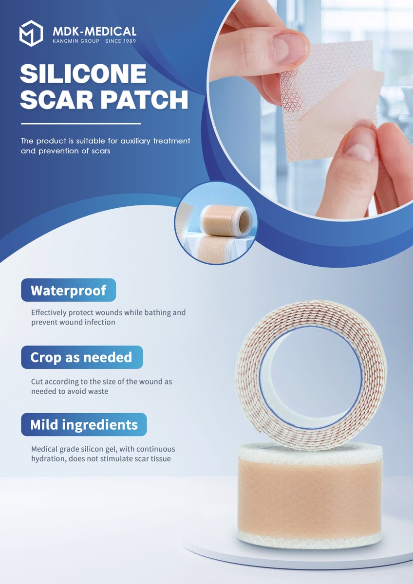 MDKMedical1989's tweet image. Fade scars with confidence using MDK Medical’s Silicone Scar Patch! 🌟💧Proven to soften and reduce the appearance of scars, our patches provide gentle, effective care for smoother, healthier-looking skin. Reveal the beauty beneath!
Whatsapp: +85253825602
#ScarCare #SiliconePatch