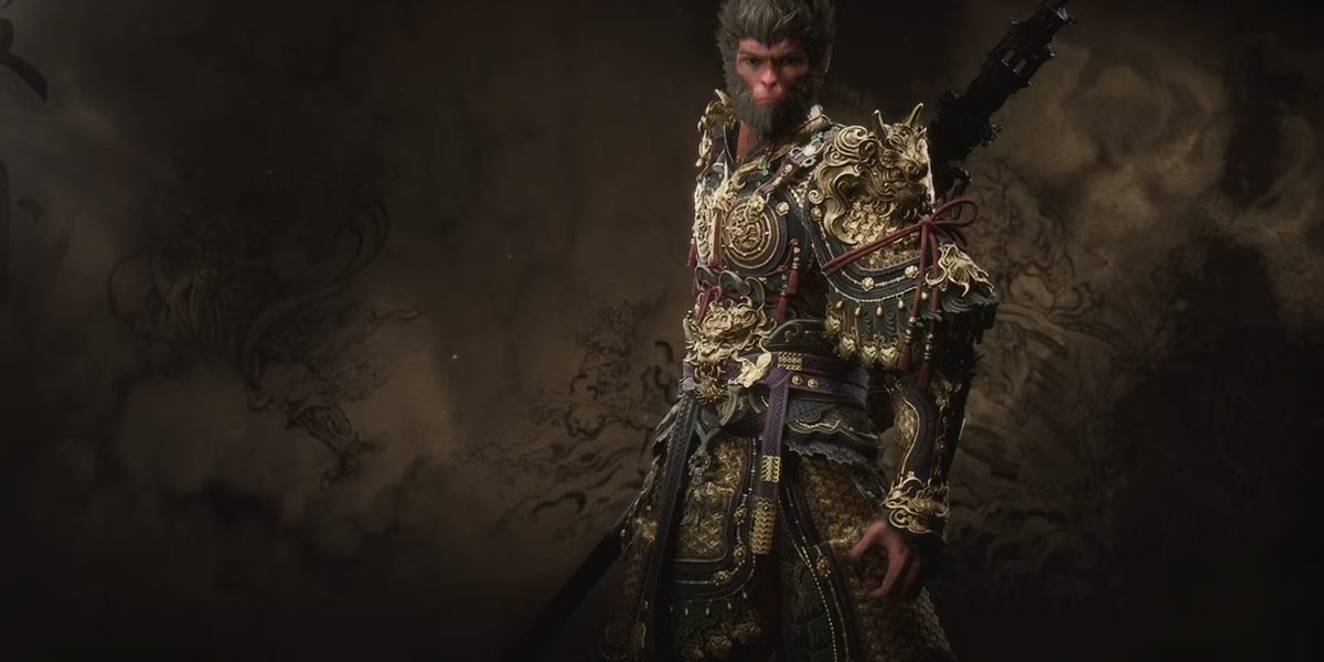 VitricaEdge's tweet photo. @RuanJiaJia This is an early prototype used in the design process, the ingame model do not look like this at all. 
The concept artist released his work for Wukong's armor, and it showed where he got the design from. I think the concept artist just need to properly credit the inspiration. https://t.co/fGv2zQG917
