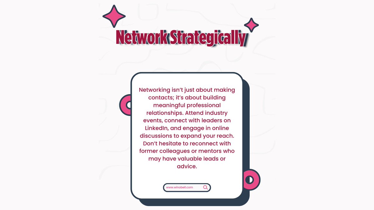 Winobell_Inc's tweet photo. The job market is tough, but these proven strategies can help you stand out from the crowd. Good luck!
#CareerTips #JobSearch #ProfessionalGrowth #LinkedInSuccess #JobHunt #ResumeBuilding #InterviewSkills #CareerGoals https://t.co/SR7kCqE1KL