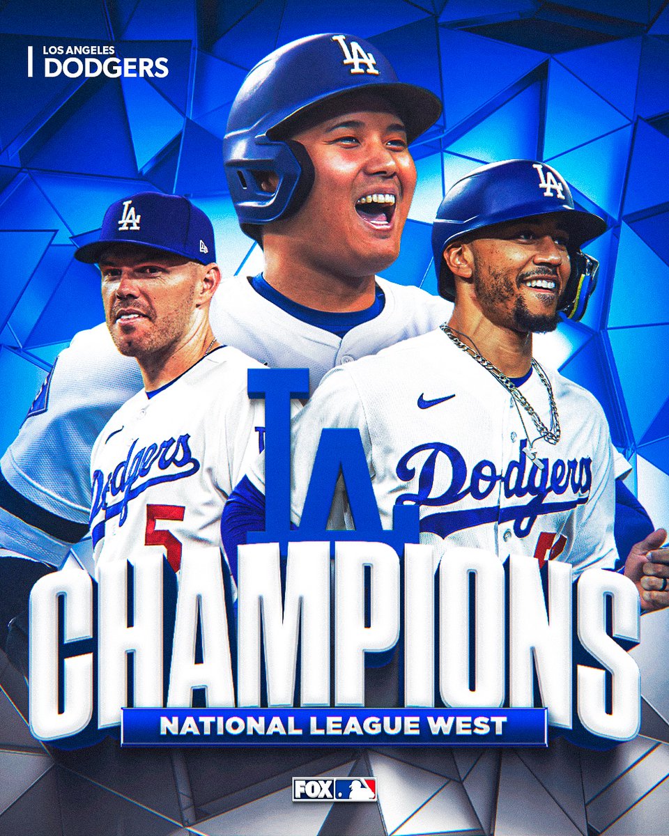 11 division titles in 12 years! 🤯

The Los Angeles <a href="/Dodgers/">Los Angeles Dodgers</a> win the NL West AGAIN! 🤩