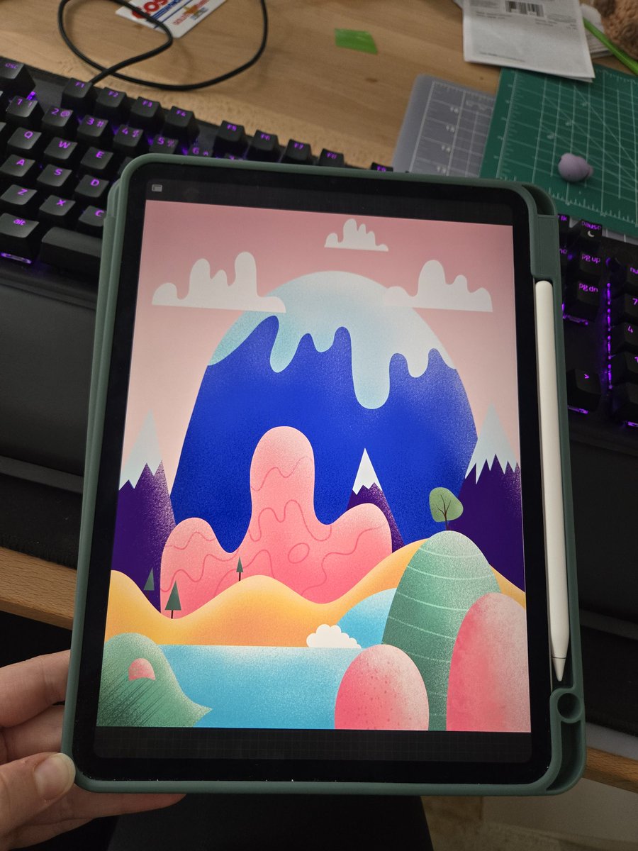 I followed a tutorial and I'm basically a pro at procreate now ✨