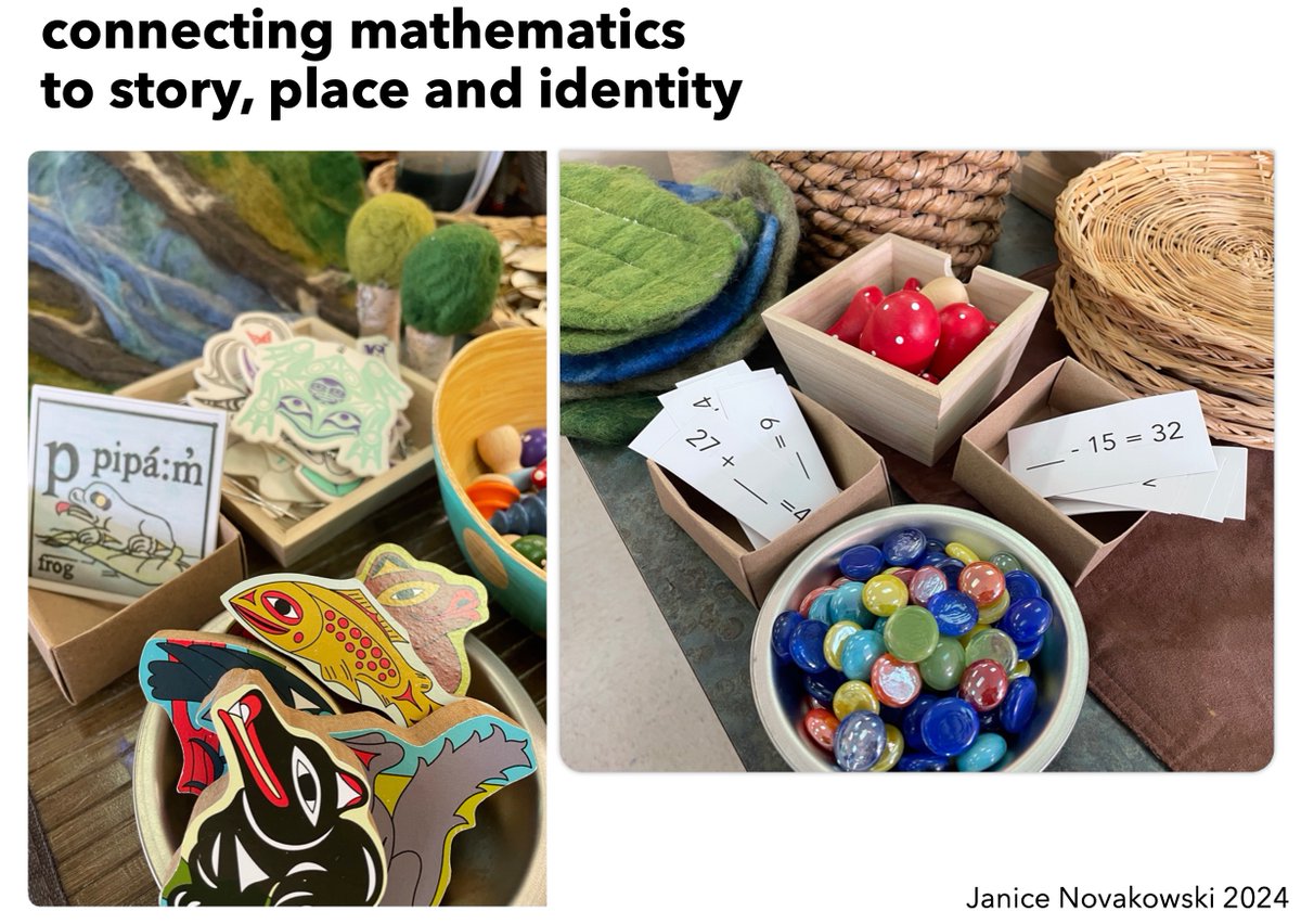 A joy to share and learn this afternoon with colleagues across North America at #NCTMCHI24 about an area of mathematics that builds on problem-solving and that centres children's thinking and connections to their daily lives, family, community, and culture. #sd38learn <a href="/nctm/">NCTM</a>