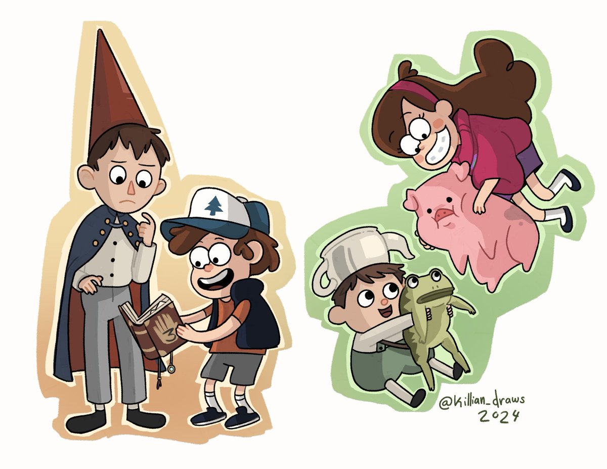 killian_draws's tweet photo. I think they would be an awesome friend group #GravityFalls #OTGW https://t.co/5tjdLMb20t