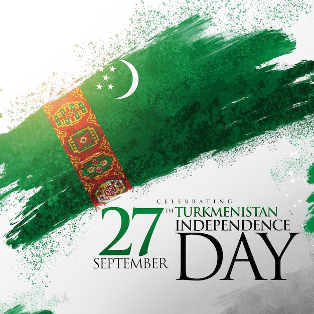 EurasiaGulf's tweet photo. On the joyous occasion of the 33rd Independence Day of Turkmenistan, the EurAsia Gulf Board of Directors, Management, and Advisory Board extend our heartfelt congratulations to the esteemed President Serdar Berdimuhamedov and the resilient people of this great nation! 🇹🇲🎉 https://t.co/0XfTbL4zhq