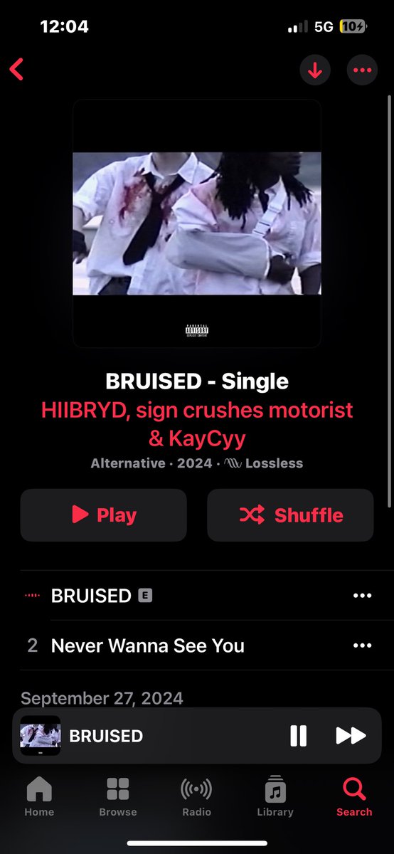 kaycyy's tweet photo. OUT NOWR!!!! 

BRUISED “ &amp;&amp;&amp; 

🥹🥹🤯🤯🥲 

Man I can’t even believe it .. GOOO RUN THIS SHIT UP SO LABEL LET THE WHOLE ALBUM COME OUT 🏆‼️‼️‼️ https://t.co/5MgF0mr7Ox