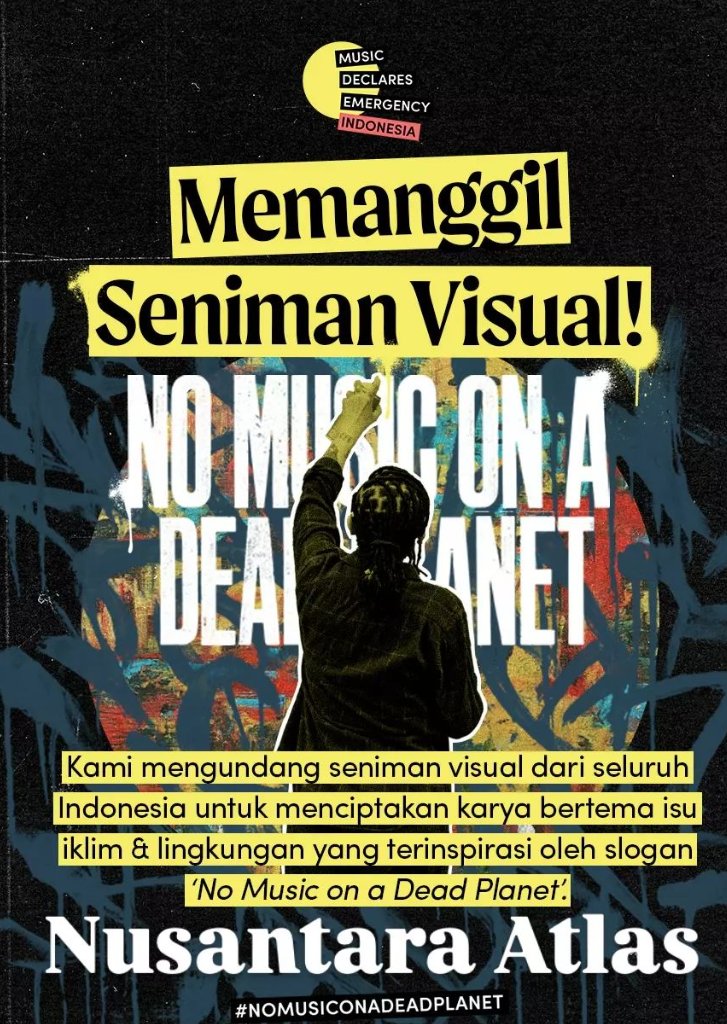 nusantara_atlas's tweet image. 🎨 Calling Visual Artists Across #Indonesia!
We invite visual artists to collaborate on a creative project addressing #climateissues, inspired by the slogan #NoMusiconaDeadPlanet from the @musicdeclares  Indonesia movement. 🌏✨
DM @nusantara_atlas