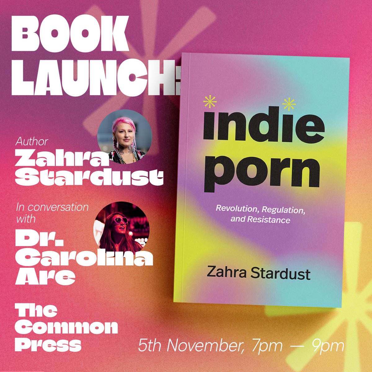 London friends! I will be launching my new book Indie Porn: Revolution, Regulation &amp; Resistance w @bloggeronpole at <a href="/TheCommonPress/">The Common Press Bookshop</a> on 5 November! Would love to see you there! ❤️ <a href="/ProstitutesColl/">English Collective of Prostitutes ♀️ 🏳️‍⚧️</a> <a href="/fourchambered/">Four Chambers</a> @dreamofspanking   <a href="/_sexualfreedom/">Sexual Freedom Awards</a> <a href="/AoIR_org/">AoIR ➡️ 🐘 @AoIR@aoir.social</a> 
outsavvy.com/event/22469/bo…
