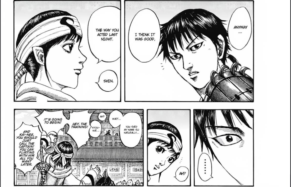 exho27's tweet photo. #kingdomspoilers #kingdom811 another great chapter, some of my favorite moments from it. Also more kaishin 🥰 https://t.co/dO6pXuIOdi