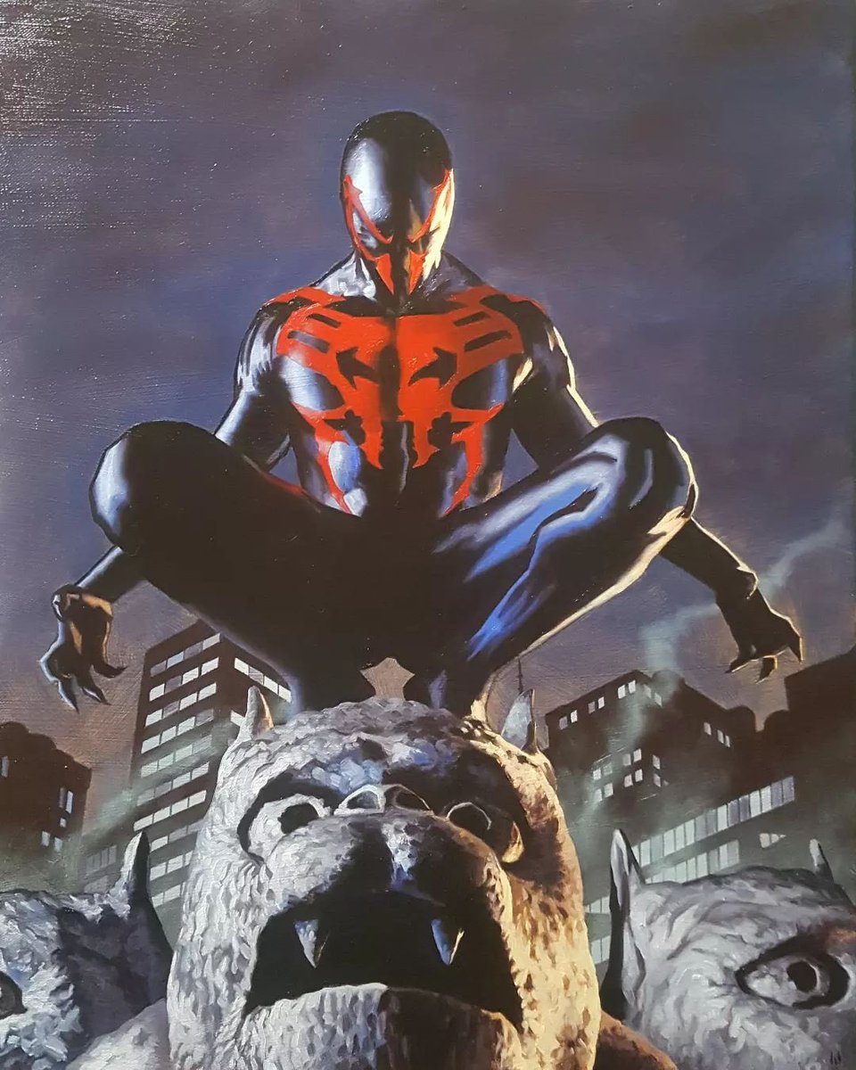 REAL_EARTH_9811's tweet image. Spider-Man 2099 by Colton Worley