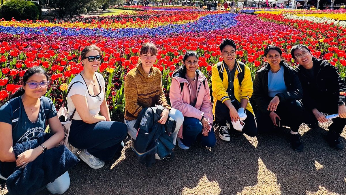 Our lab is having a nice time at the Floriade in Canberra.