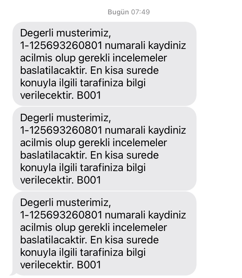 KatiplerNet's tweet photo. Müşteri hizmetlerine yarım saatten önce bağlanamazsın, dolandırıcı dedik ya 5 dk geri dönüş hemen inceleme başlatmışlar @TurkTelekom https://t.co/P2s7ogwze5