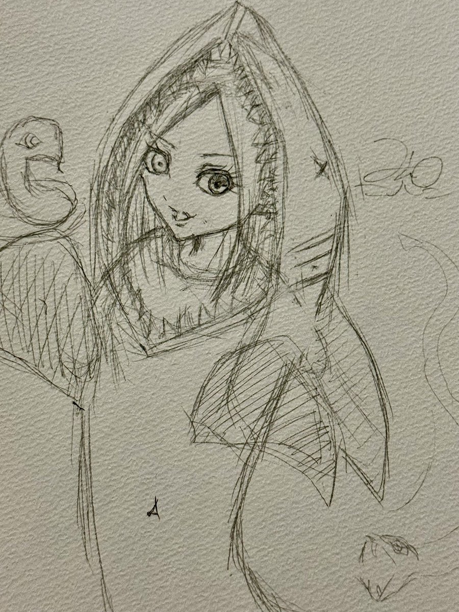 久々にお絵描き_φ(・_・
芸術の秋🎨🍂

#お絵描き 