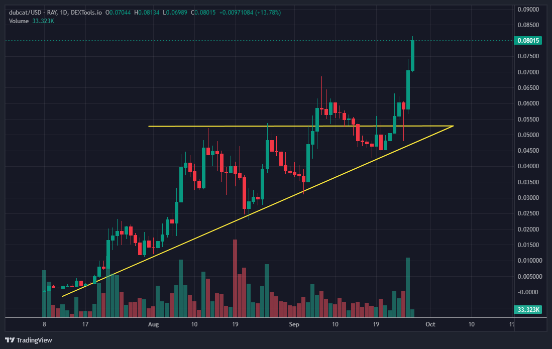 ฿ $HaMaN (@bitshammy) on Twitter photo $DUBCAT finally breaking out, its only a matter of time before it runs upto $POPCAT levels, this is ur chance to enter a legit MEME CTO run by authentic players. We currently have hedge funds entering & supporting our venture to become a  main stay meme, congrats if ur with us, $DUBCAT finally breaking out, its only a matter of time before it runs upto $POPCAT levels, this is ur chance to enter a legit MEME CTO run by authentic players. We currently have hedge funds entering & supporting our venture to become a  main stay meme, congrats if ur with us,