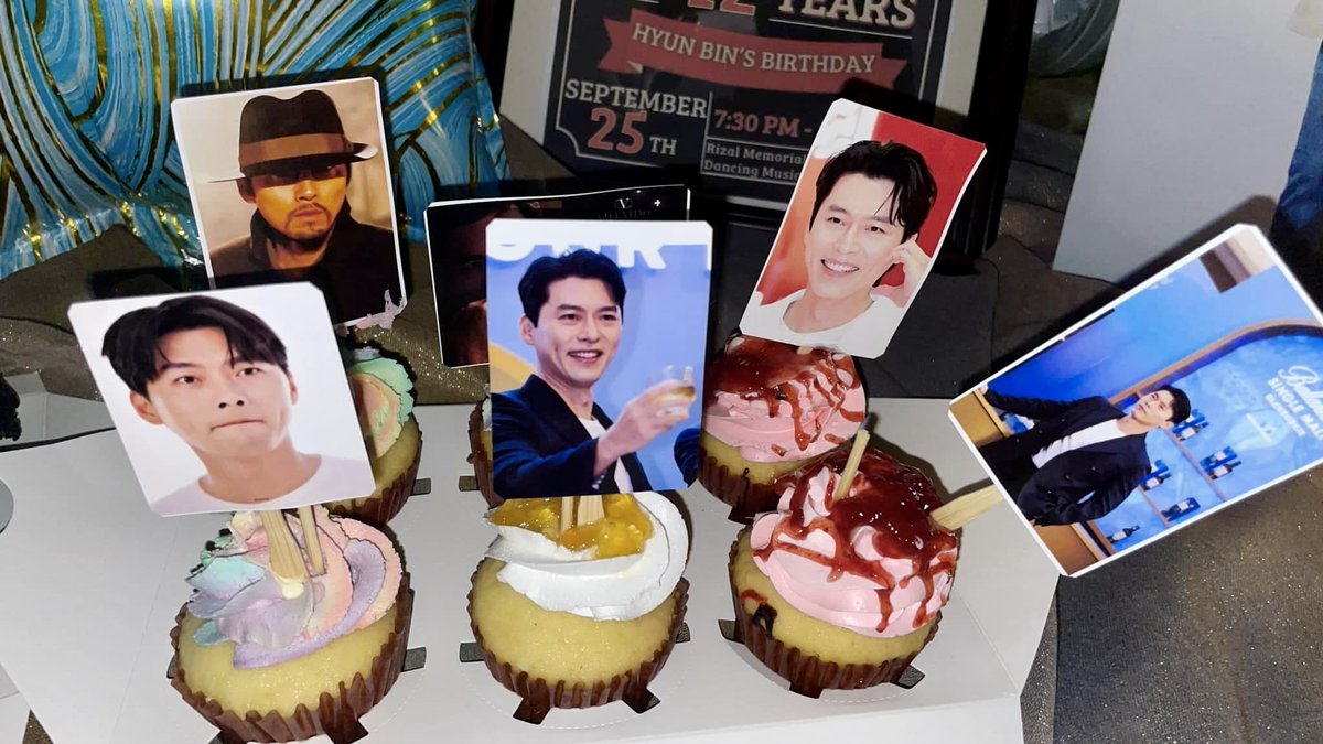 iamneelie09's tweet photo. Hyun Bin’s Birthday cupcakes!🧁🧁🧁
#hyunbinday
#september252024
#rizalpark🇵🇭 https://t.co/5aMwEm1ee4