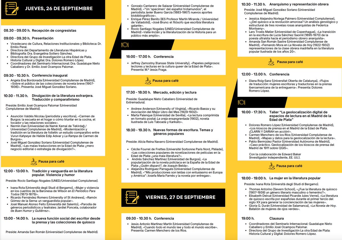 Aujourd'hui,  débute la seconde journée du séminaire LOEP "Lecturas populares".  Encore de passionnantes interventions en perspective ! Merci aux  organisateur.rices ! <a href="/unicomplutense/">Complutense</a> <a href="/loepUCM/">LOEP-UCM</a>