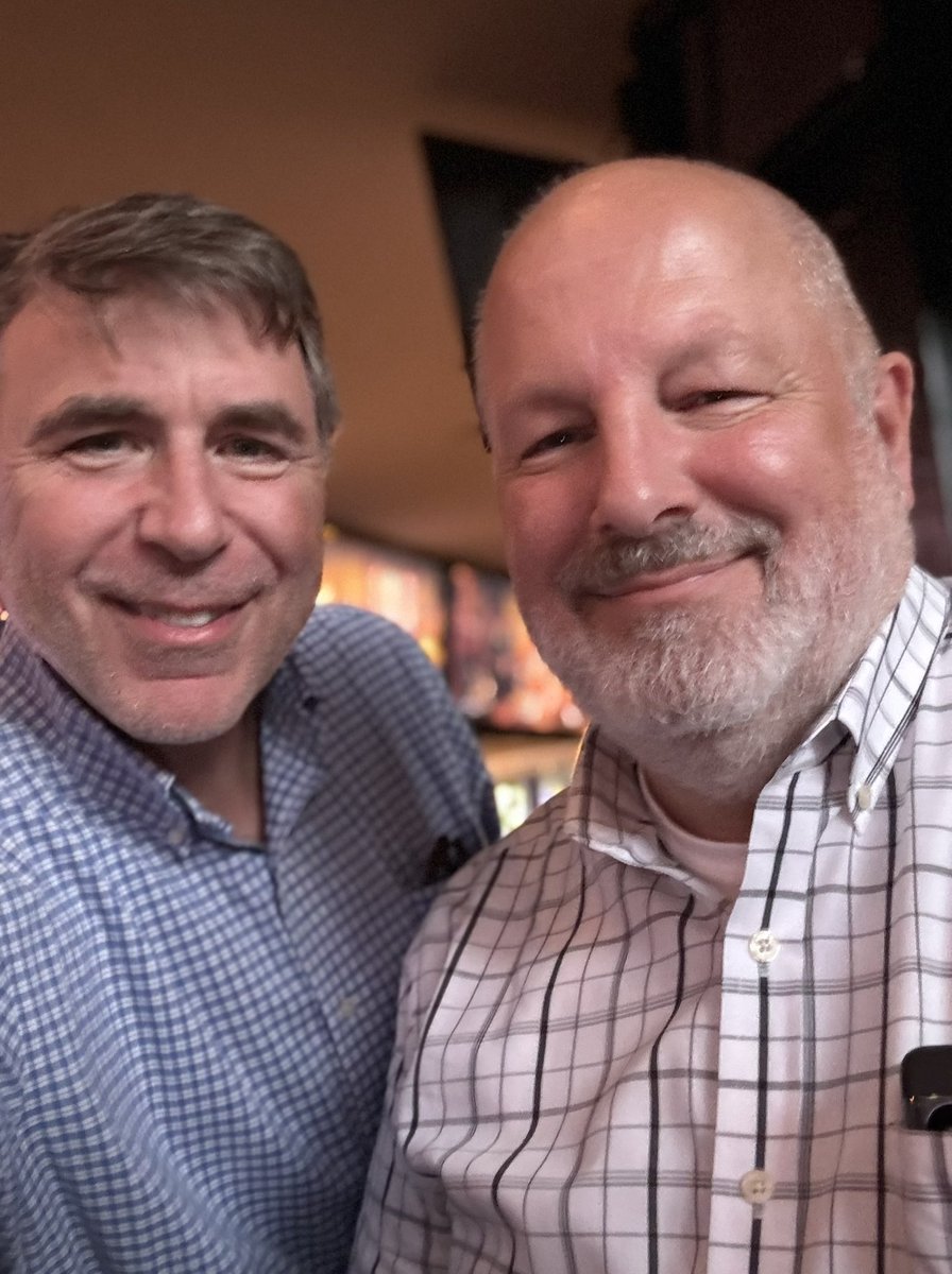 markcampbell's tweet photo. There is only one Titan of Enrollment Management. Great catching up with @JonBoeckenstedt at #NACAC2024 in LA. https://t.co/pb0nXfuFal